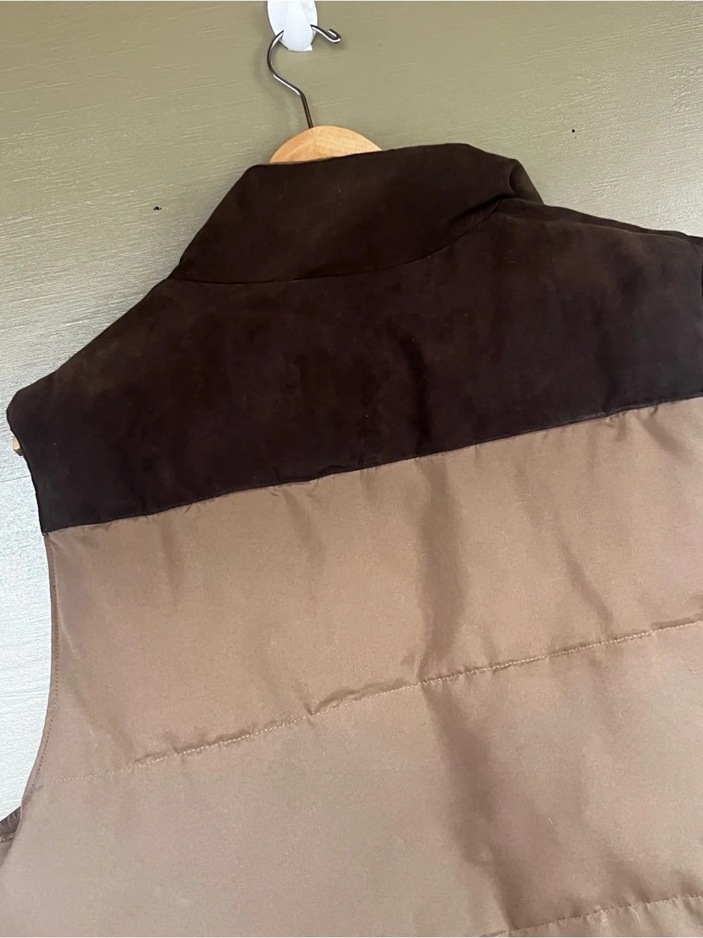 Coleman Quilted Brown Puffer Vest  Camping Outdoors Medium
